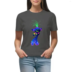 Dames Polos Music Retro Trolls 2 Film Cartoon World Tour Cute Graphic Gift T-Shirt Plus Size Tops kleding Summer Blouses 2024