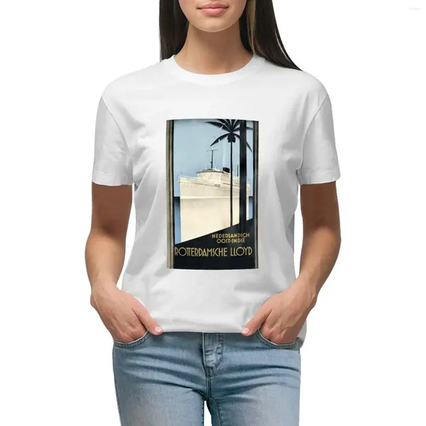 Polos féminins Art nautique 82 T-shirt à manches courtes Blouse Tops d'été Tops femme T-shirt