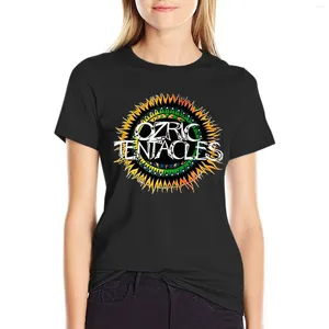 Polos Polos Ozric Tentacles Band Logo T-shirt T-shirt Animal Print Shirt For Girls Courte à manches T-shirts Femmes