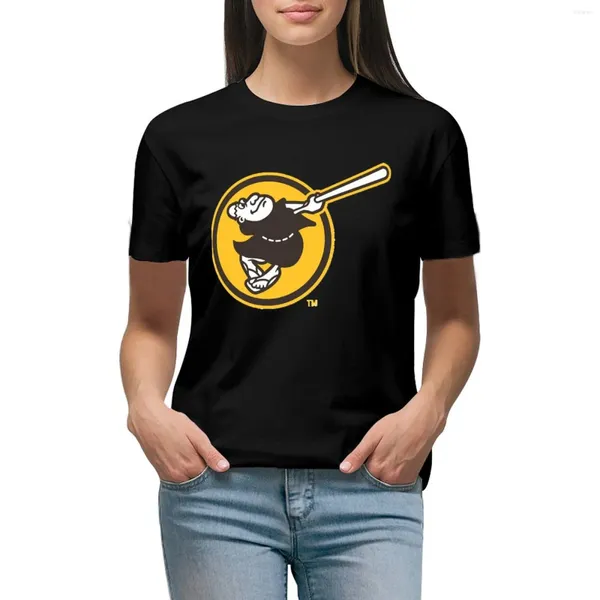 Camiseta Polos Padres-san Diego para mujer, ropa de Anime, camisetas divertidas de gran tamaño para mujer