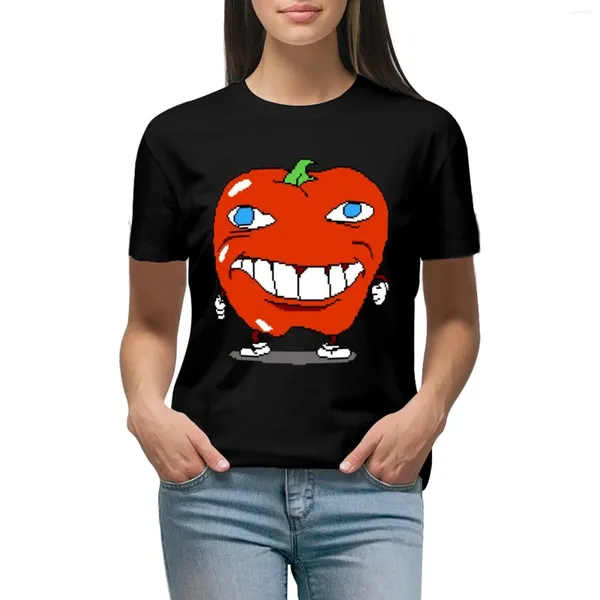 Polos Polos Pepperman Pizza Tower Sticker Face Face Face T-shirt Robe de vêtements féminins pour femmes graphiques