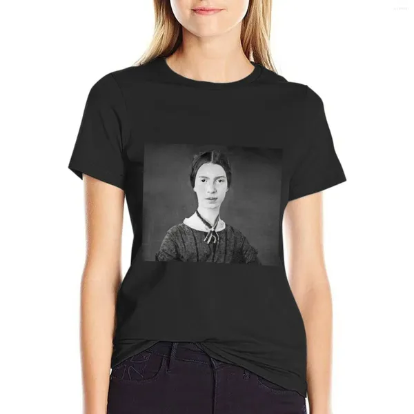 Poète de polos pour femmes Emily Dickinson T-shirt mignon vêtements graphiques T-shirt Robe Femme