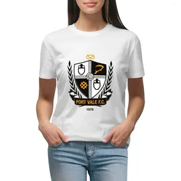 Damespolo's Port Vale T-shirt Dames Esthetische Kleding Anime Kleding Dames