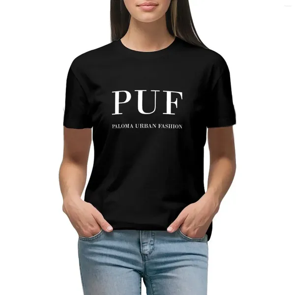 Polos de femmes Puf - Paloma Urban Fashion T-shirt Plus taille Tops Hippie Vêtements Anime Robe pour femmes graphiques