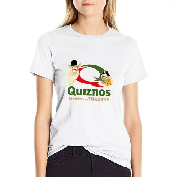 Polos pour femmes Quiznos Sandwich toasté tshirt t-shirt Blouse Lady Clothes T-shirts pour femmes