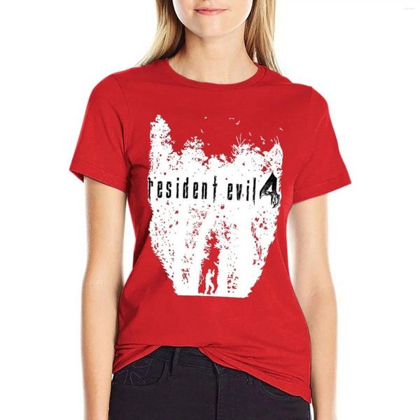 Polos de femmes Re4 T-shirt blanc de boîte européenne transparente