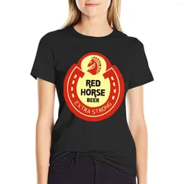 Polos Polos Red Horse Beer Logo T-shirts Chemises graphiques T-shirts d'été T-shirts pour femmes