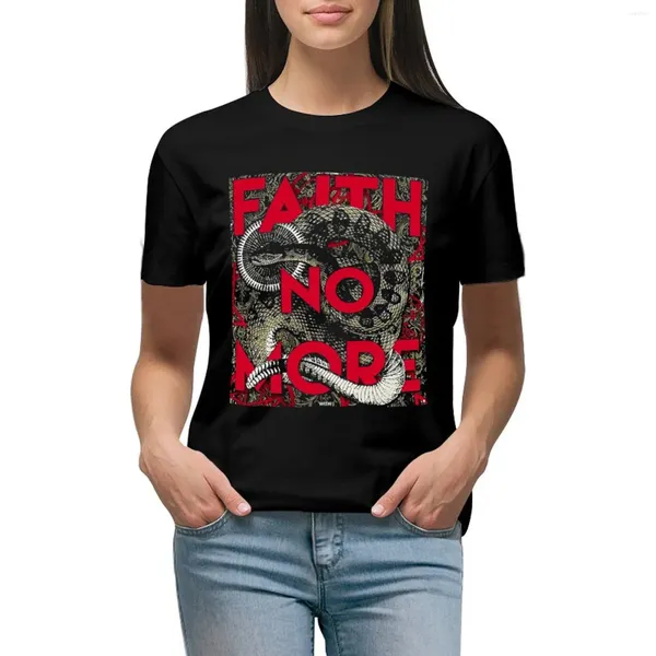 Polos Retro Faith Faith No Mores Image de vaporware Beau T-shirt Vêtements d'anime mignons chemises graphiques t-shirts drôles T pour femmes