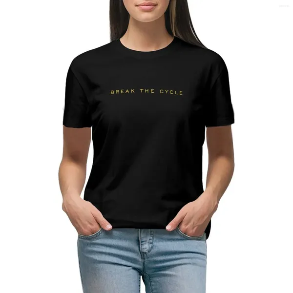 Polos pour femmes retour: briser le Cycle T-shirt T-shirts vêtements féminins vêtements mignons T-shirts pour femmes graphique drôle