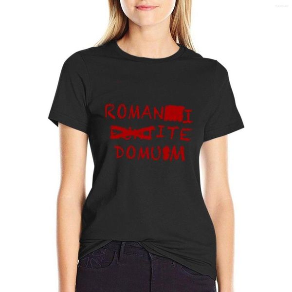 Polos de mujer Camiseta Romans Go Home Ropa de verano Ropa de mujer