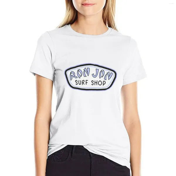 Polos de mujer, camiseta Ron Jon Surf Shop, ropa estética, camiseta de manga corta, ropa Kawaii, camisetas divertidas para mujer