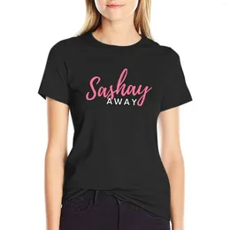 Femmes Polos Sashay Away (Script) - Ru's Drag Race T-shirt Vêtements d'été Graphic T-shirt Workout Shirts For Women
