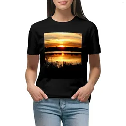 T-shirt de la polos féminin sur le lac Hiawatha T-shirt Vintage Vintage plus taille Tops Femme surdimensionnée T-shirts