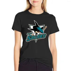Camiseta Polos Sharkscity de mujeres Camiseta de estampado de animales para niñas Mujer divertida T