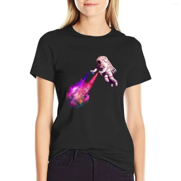 Estrellas fugaces de Polos de mujer: las camisetas de la camiseta del artista para mujeres camisetas gráficas de gran tamaño
