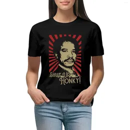 Les polos féminins taissent Honky!T-shirt de conception de style vintage T-shirt des vêtements esthétiques Lady T-shirts drôles pour les femmes