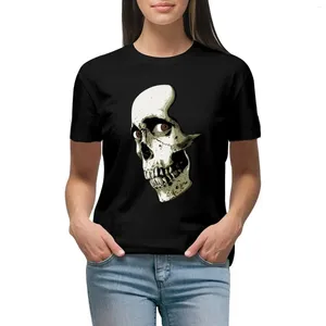 Dames PoloS Skull met ogen t-shirt Tops T-shirt met dieren print shirt voor meisjes gewoon t shirts vrouwen