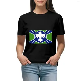 Femenino Polos Starship Troopers United Citizen Federation Camiseta Consina estética de ropa para mujeres Vestido para mujeres