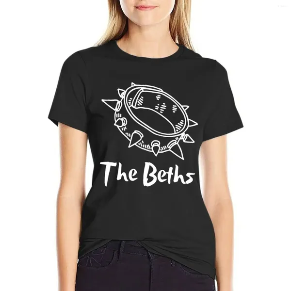 Polos féminins The Beths Band - Collar Logo T-shirt.png t-shirt tops esthétique de chemisier t-shirts pour femmes