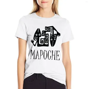 Polos de mujer La bandera mapuche es un símbolo de identidad y orgullo camiseta kawaii ropa occidental para mujeres