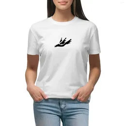 Damespolo's donderdag Black Band Logo T-shirt vrouwelijke schattige tops dames grafische t-shirts