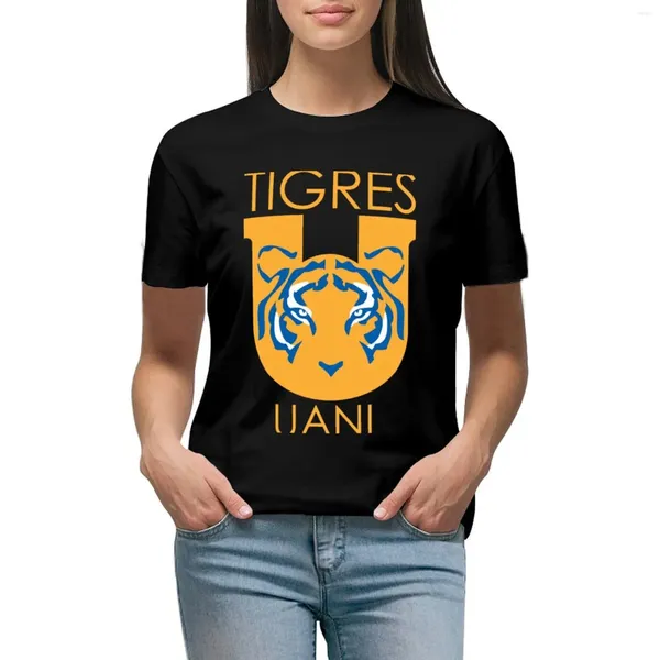 Tigres de polos féminin uanl # g22 T-shirt kawaii vêtements de vêtements féminins t-shirts noirs pour femmes