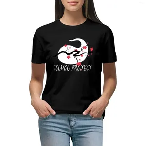 Projet de polos de polos féminin - T-shirt de fleur de cerisier parfaite Youmu Vintage Vintage Anime T-shirt à manches courtes