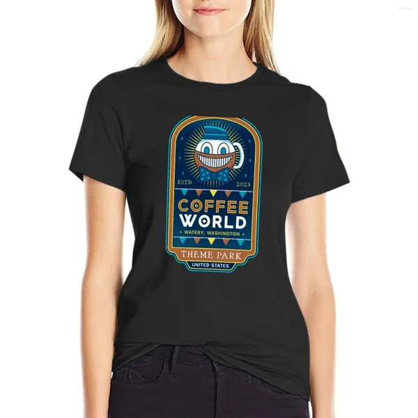 T-shirt de café pour femmes Polos Watery Water