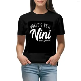 Women's Polos Womens WorldS Nini Ever Period F T-shirt Lady Clothes Shirts Graphic Tees Cute Top Women