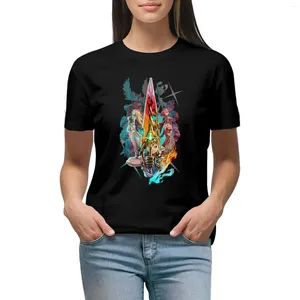 Chroniques de Polos Xenoblade pour femmes?2 - T-shirt d'équipe Vêtements esthétiques T-shirts blancs hippies pour femmes