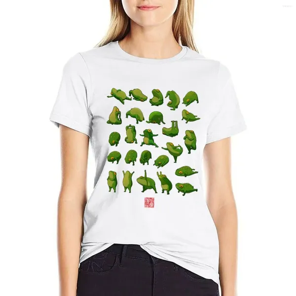 POLOS FEMMES POLOS YOGA FROGS POSTER PAS DE Tex