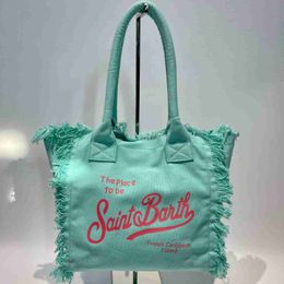Portable Tassel Canvas Bag Koreaanse modenetwerk van dames Popular Fashion Bag 230815