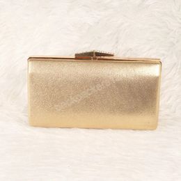 Dames PU Clutch Bag Rhinestone Handder Luxe Handtas Gold Party Gag Wedding Woman Clutch Chain Messenger Tassen