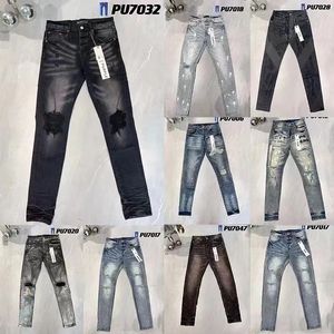 Jean pourpre pourpre en jean pourpre pourpre de créateur de jeans pourpre pantalon pour hommes de la qualité haute de qualité