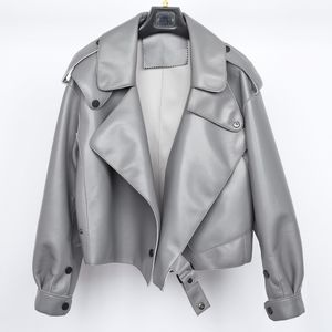 Vestes en cuir de mouton véritable pour femmes, manteau de motard véritable de qualité supérieure, à la mode, pour moto, 2024