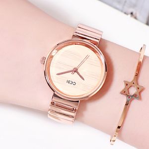 Dames retro-stijl eenvoudig legering superieur gevoel bamboe riem waterdicht quartz horloge