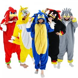 Robe Femme Favofans Animal Kigurumi Adultes Enfants Femmes Rouge Bleu Onesies Pyjamas Costumes d'Halloween Cosplay Combinaison Cadeau de Noël XXL 231206