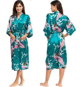 Bata de mujer Kimono de seda Bata de baño Bata de satén para mujer Batas de seda Batas sexy de noche Crecer de noche para dama de honor Verano Tallas grandes S-XXXL 010412 230518