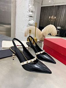 Dames sandalen mode bruiloft party luxe beroemde merk ontwerp lederen productie hoge hak 7cm schoenen designer sandaal vrouwen schoenen maat 34-42