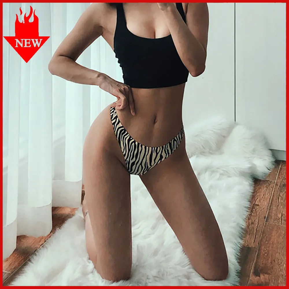 Mujer Sexy Leopardo Impresión G String Sin Costura Tanga Bragas Baja Cintura Interior Ropa Interior Club Nocturno Puta Íntimo T Panty De 8,27 € DHgate foto