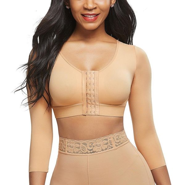 Femmes Shaper Compression Bras Minceur Corps Dos Épaule Posture Correcteur Graisse Perte De Poids Contrôle Crop Tops 221201