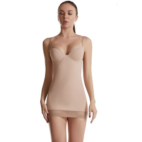 Femmes Shaper demi-slips pour sous les robes taille haute sous-jupe sans couture jupe contrôle du ventre corps Shaper bout à bout sous-vêtements amincissants 221202