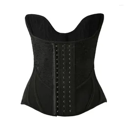 Shapers pour femmes 24 os en acier aile d'ange maille respirant dentelle taille formateur corset pour la contraction abdominale après l'exercice de fitness 9004