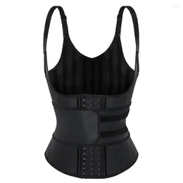 Shapers pour femmes 25 os en acier Latex Corset bretelles réglables corps Shaper Fajas ceinture unique taille formateur gilet