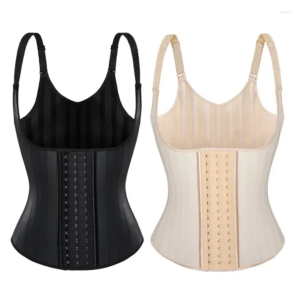 Shapers pour femmes 25 os en acier en latex Traineur gilet Fajas Belt Shaper Cincher Underbust Corset Korset