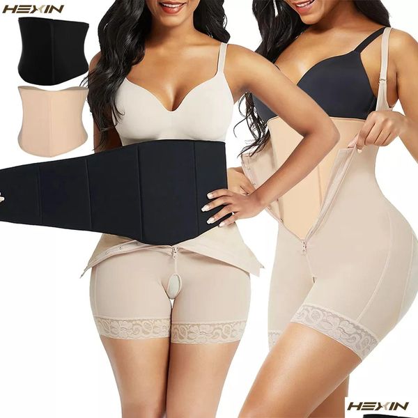 Shapers para mujeres 360 Lipo Foam Wrap Around Ab Board Post Cirugía Aplanamiento Abdominal Compresión Cintura Tabla del vientre para liposucción R DHPPT