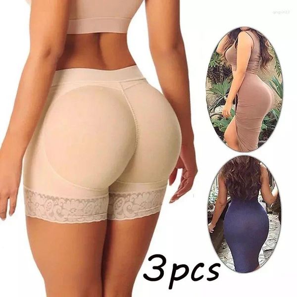 Shapers pour femmes 3pcs taille haute taille shaper taille formateur bulifter avec culotte de contrôle rembourrée sous-vêtements amincissants ventre corset shapewear