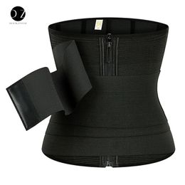 Shapers pour femmes 9 os en acier taille cincher ceinture de coupe réglable ventre contrôle du ventre arrache-moi enveloppement bandes extensibles mince corps shaper femmes 230307