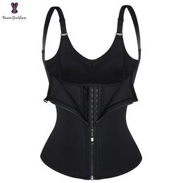 Formas de mujer Correas ajustables Cierras frontales y ganchos Neoprene Steel Boned Corset Chset Chavest Shapewear Plus Tamaño 604# 230815