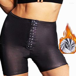 Shapers voor dames Aiithuug Gespen Buikcontrole Saunapakken Shapershorts Tailletrainer Zweten Polymeer Neopreen Broeken Zweet